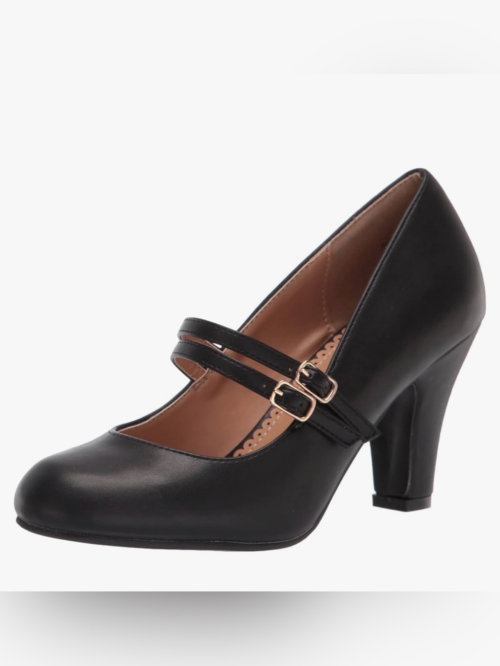Journee Windy  Mary Jane High Heels Pump with Double Straps Size 10